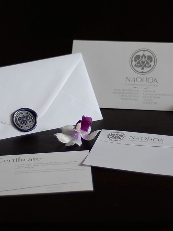 Gift Certificates with a hand-made wax seal